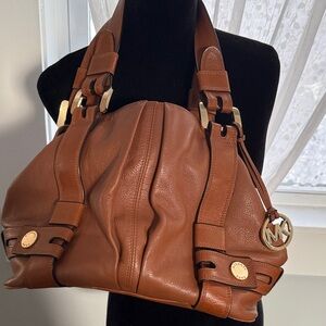 Michael Kors Tan Leather Shoulder Bag